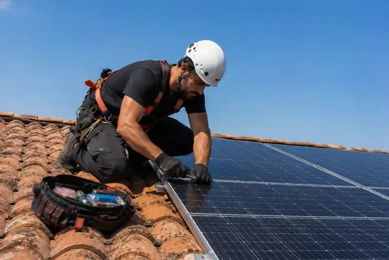 Maintenance et monitoring de panneaux solaires à Vendeville