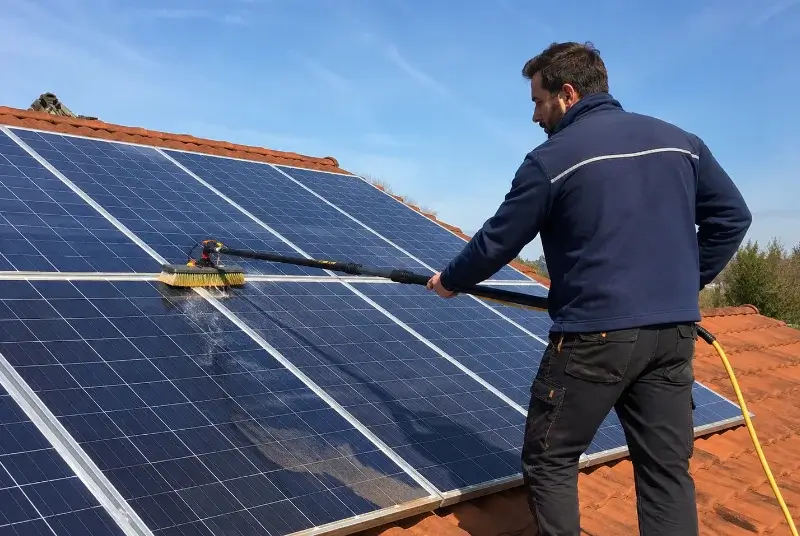 Nettoyage et entretien de panneaux solaires à Vendeville